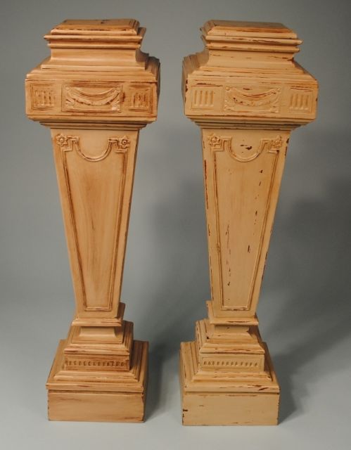 Shabby Chic Four Sided Pedestals