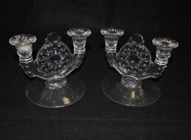 Pair of Crystal candlesticks