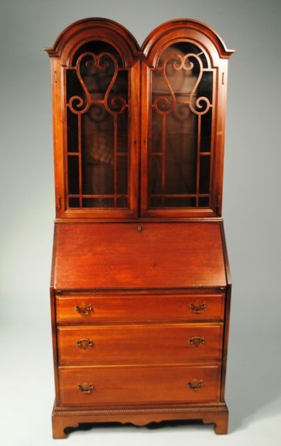 1930's Double Bonnet Top Fall Front Secretary