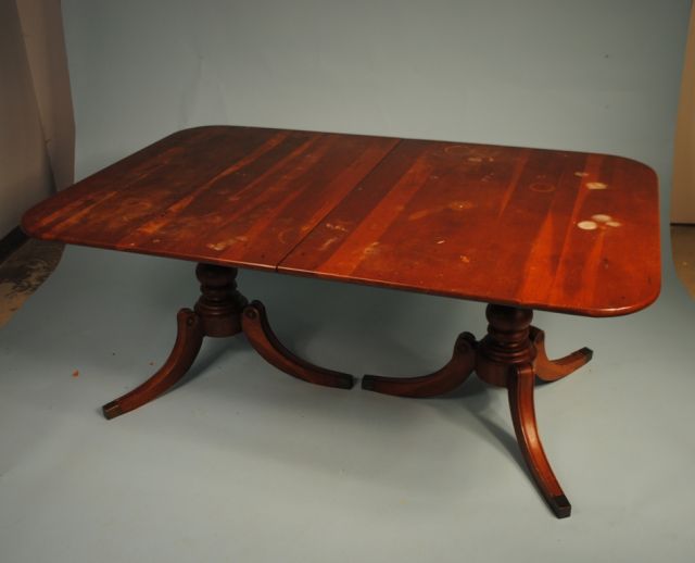 Duncan Phyfe Style Mahogany Dining Table