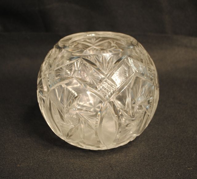 Cut Glass Rose bowl