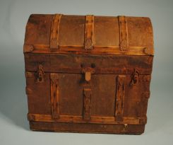 P.J.Botto & Co. Camel Top Steamer Trunk