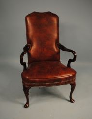 Single Queen Anne Arm Chair