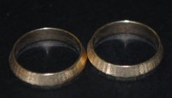 Lady's Beveled Bottle Top and Florentine Finish Rings