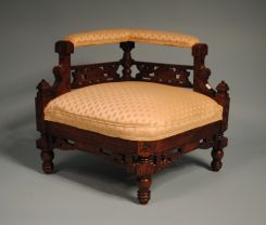 Victorian Walnut Corner Chair