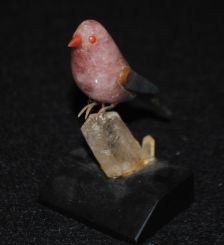 Delicate Pink Tourmaline Quartz Bird