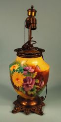 Large Hand Painted Lamp