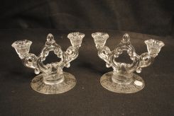 Pair of Crystal Candlesticks