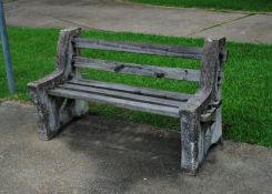 Four Old Concrete Benches