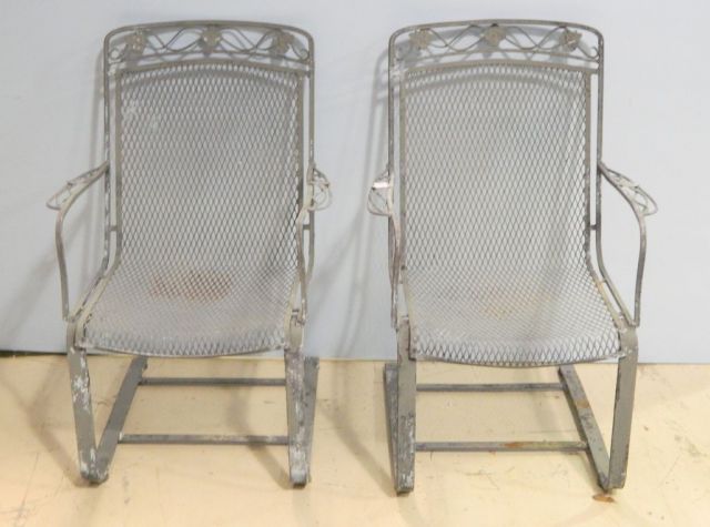 Pair of Iron Patio Chairs