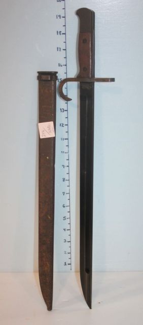 Bayonet with Wood Handle