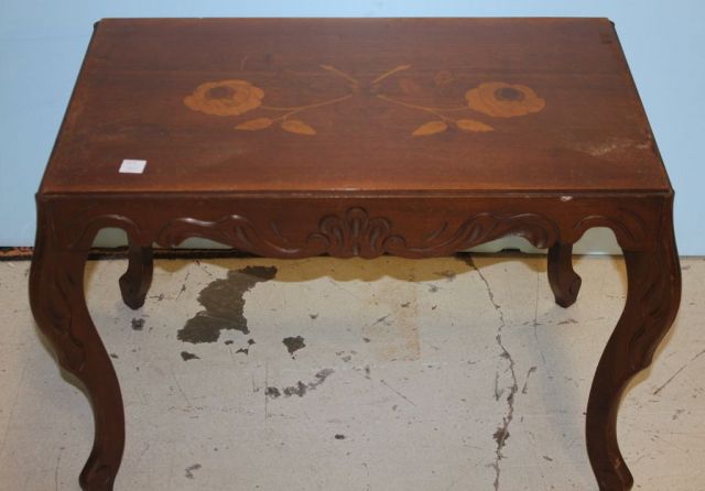 Walnut Inlaid French Coffee Table