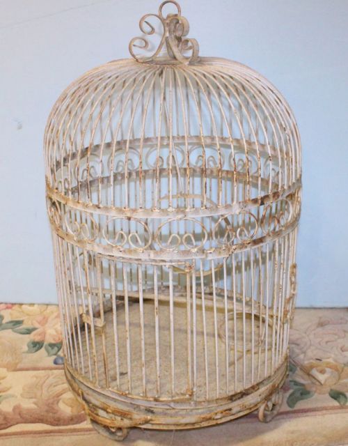 Distressed Metal Birdcage