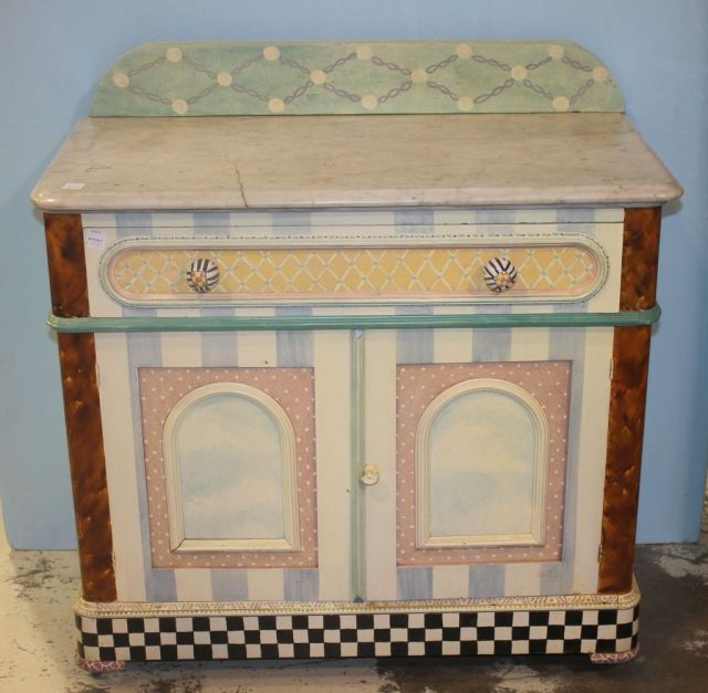 19th Century Antique Marble Top Washstand