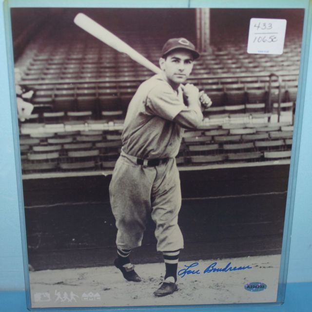 Autographed Photo of Lou Boudreaux