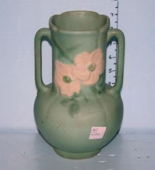 Unsigned Weller Vase with Dogwoods