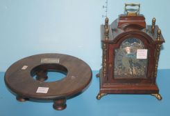 Decorative Warmick Mantel Clock and a Round Stand