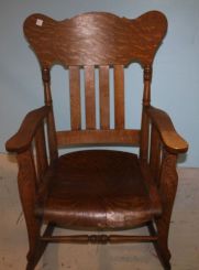 Tiger Oak Rocking Chair
