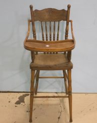 Oak High Chair