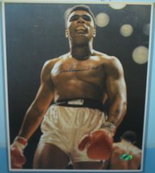 Autographed Photo of Boxing Legend Muhammad Ali