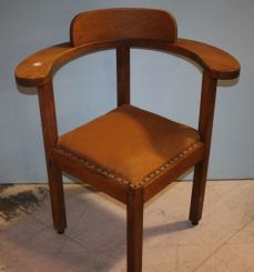 Mission Oak Corner Chair