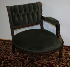 Eastlake Walnut Corner Chair