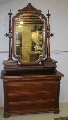 1870's Walnut French Dresser