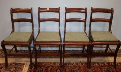 Four Cherry Dining Chairs