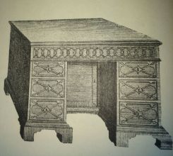 Chippendale Bureau Table