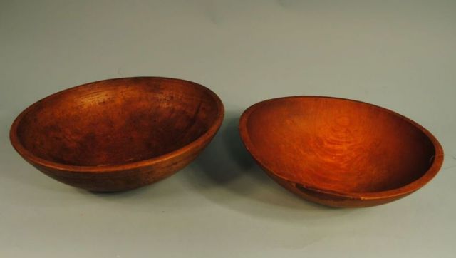 Two Wooden Bowls