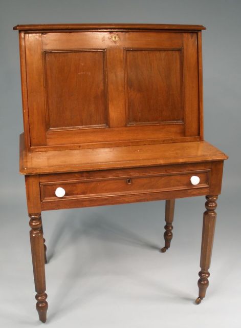 Mid-Victorian Walnut Fall Front Desk