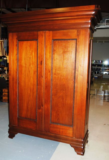 Mahogany 1840 Empire Armoire