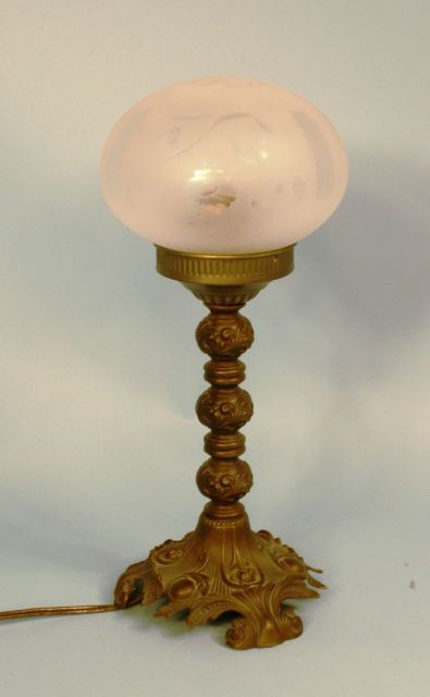Small Brass Parlor Lamp