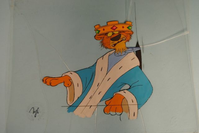 Certified/Original 1973 Walt Disney Movie Film Cel, Prince John from 