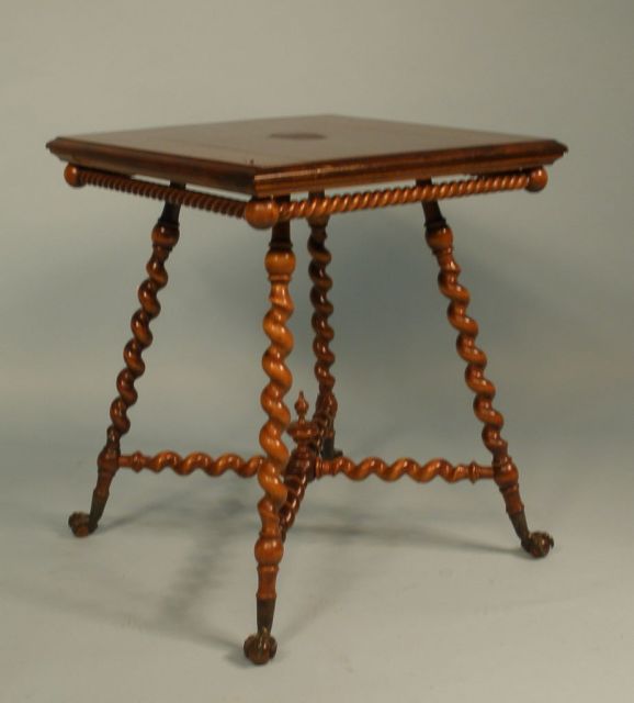 1900 Oak Barley Twist Table