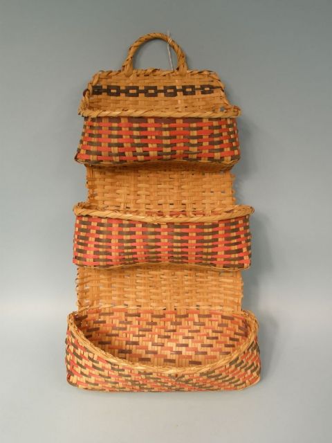 Mississippi Choctaw Indian Wall Basket