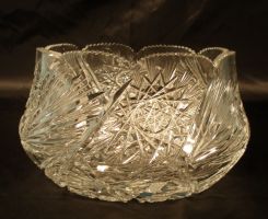 Cut glass bowl