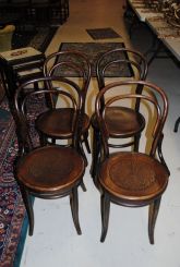 Set of Four Late 19th Century Bentwood Side Chairs