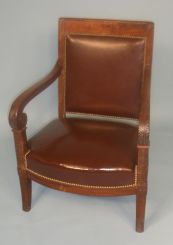 1st Quarter 19th Century Restoration Walnut Fauteuil