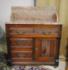 Walnut Eastlake Washstand