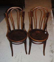 Set of Two Late 19th Century Bentwood Side Chairs