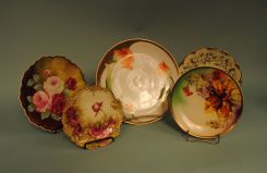 Five Fine Hand Painted Plates