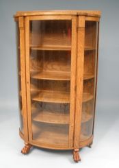 Early 20th Century Oak China Cabinet