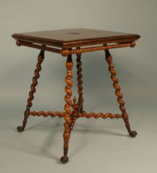 1900 Oak Barley Twist Table