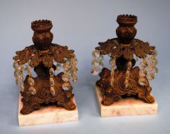 Pair of 1920's Brass Candlesticks