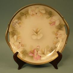 R.S. German Hand Painted and Gilded Cake Plate