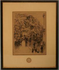Early 20th Century copy of original Etching by Frank M. Armington