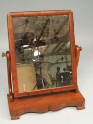 Late 19th Century Mahogany Shaving Mirror