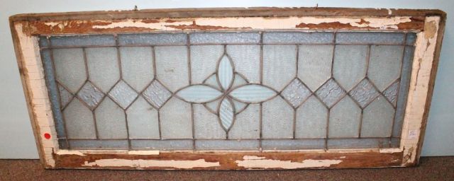 Antique Leaded Glass Transom