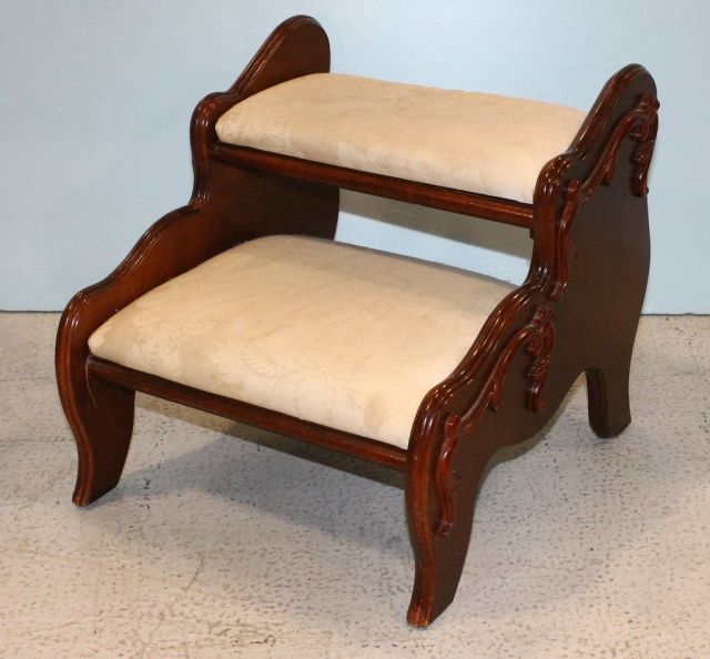 Two Step Mahogany Bed Steps